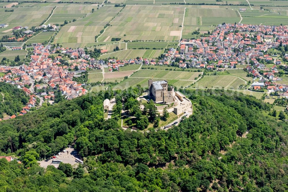 Neustadt an der Weinstraße from the bird's eye view: Castle of Schloss in Neustadt an der Weinstrasse in the state Rhineland-Palatinate, Germany