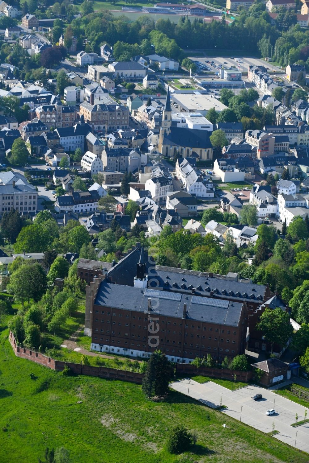 Aerial photograph Stollberg/Erzgeb. - Castle of Hoheneck in Stollberg/Erzgeb. in the state Saxony, Germany