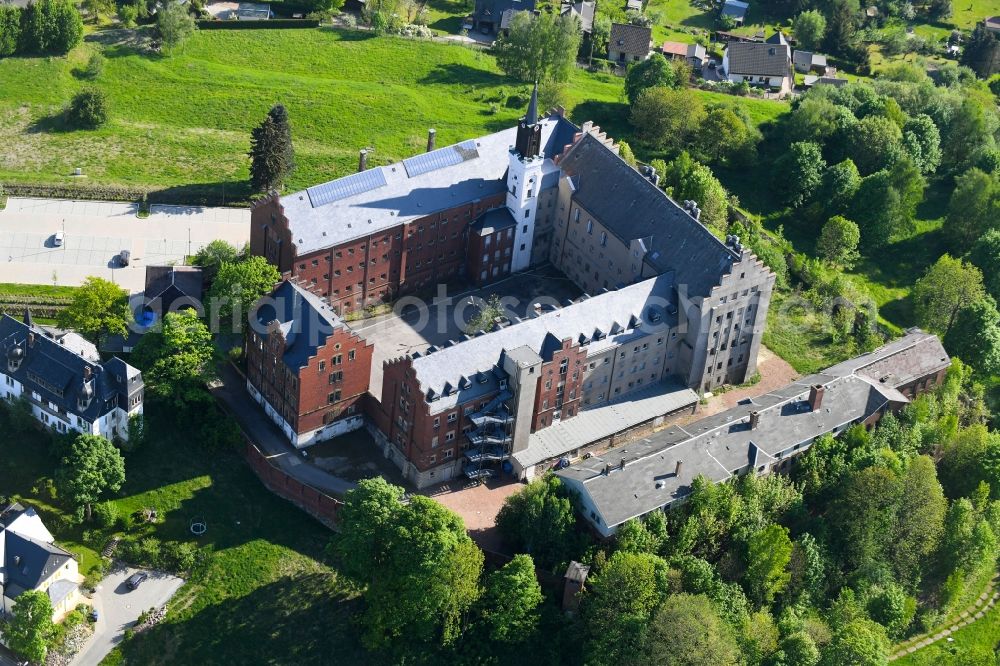 Aerial photograph Stollberg/Erzgeb. - Castle of Hoheneck in Stollberg/Erzgeb. in the state Saxony, Germany