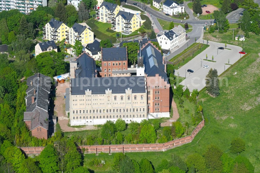 Stollberg/Erzgeb. from the bird's eye view: Castle of Hoheneck in Stollberg/Erzgeb. in the state Saxony, Germany