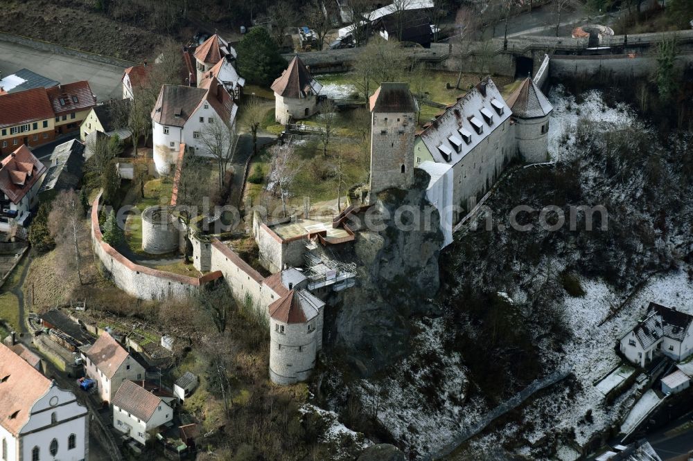 Neuhaus An Der Pegnitz From The Bird S Eye View Castle Of Schloss Und Hotel Burg Veldenstein