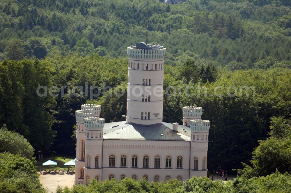 Aerial photograph Binz - Castle of Jagdschloss Granitz in Binz island Ruegen in the state Mecklenburg - Western Pomerania, Germany