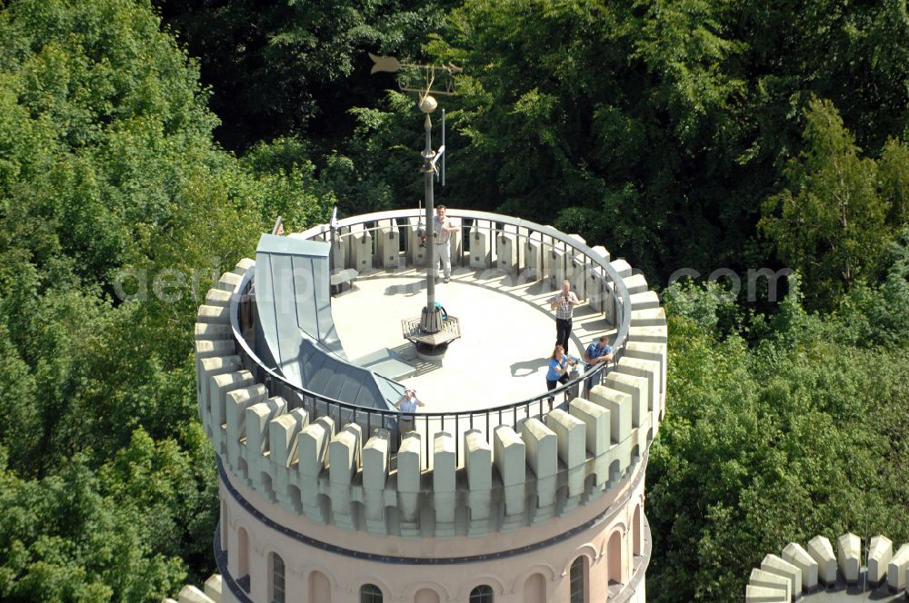 Binz from above - Castle of Jagdschloss Granitz in Binz island Ruegen in the state Mecklenburg - Western Pomerania, Germany