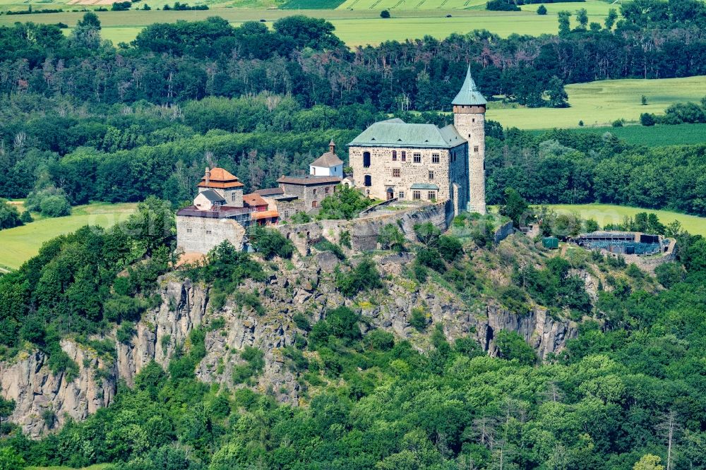 Aerial image Raby - Castle of Kunietitzer in Raby in Pardubicky kraj, Czech Republic