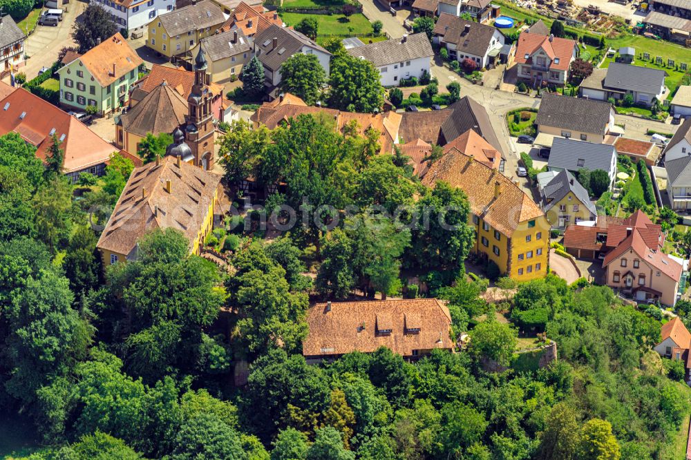 Aerial photograph Mahlberg - Castle of in Mahlberg in the state Baden-Wurttemberg, Germany