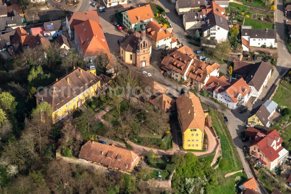 Aerial photograph Mahlberg - Castle of Schloss Mahlberg in Mahlberg in the state Baden-Wurttemberg, Germany