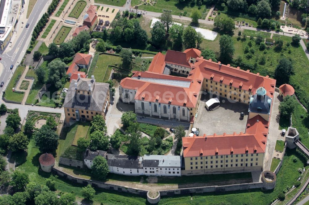 Aerial photograph Zeitz - Castle of Schloss Moritzburg in Zeitz in the state Saxony-Anhalt