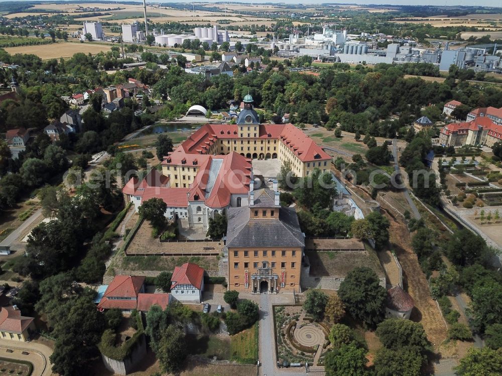 Aerial image Zeitz - Castle of Schloss Moritzburg in Zeitz in the state Saxony-Anhalt