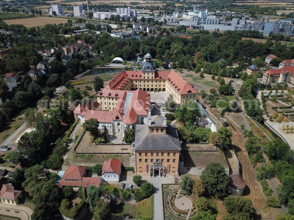 Aerial photograph Zeitz - Castle of Schloss Moritzburg in Zeitz in the state Saxony-Anhalt