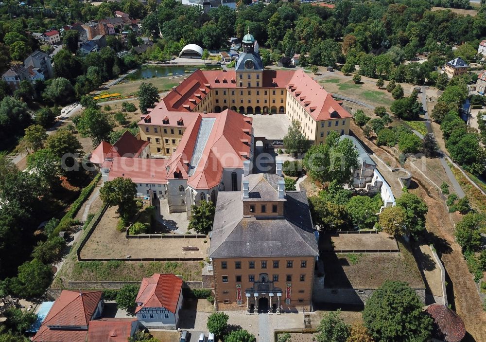 Aerial image Zeitz - Castle of Schloss Moritzburg in Zeitz in the state Saxony-Anhalt