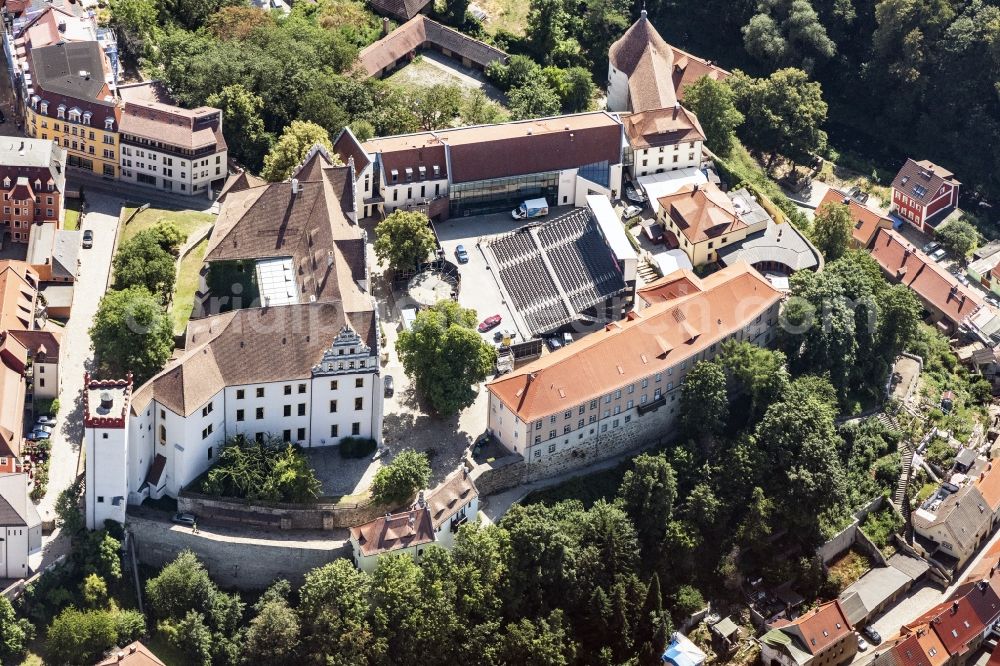 Bautzen from above - Castle of Ortenburg in Bautzen in the state Saxony, Germany