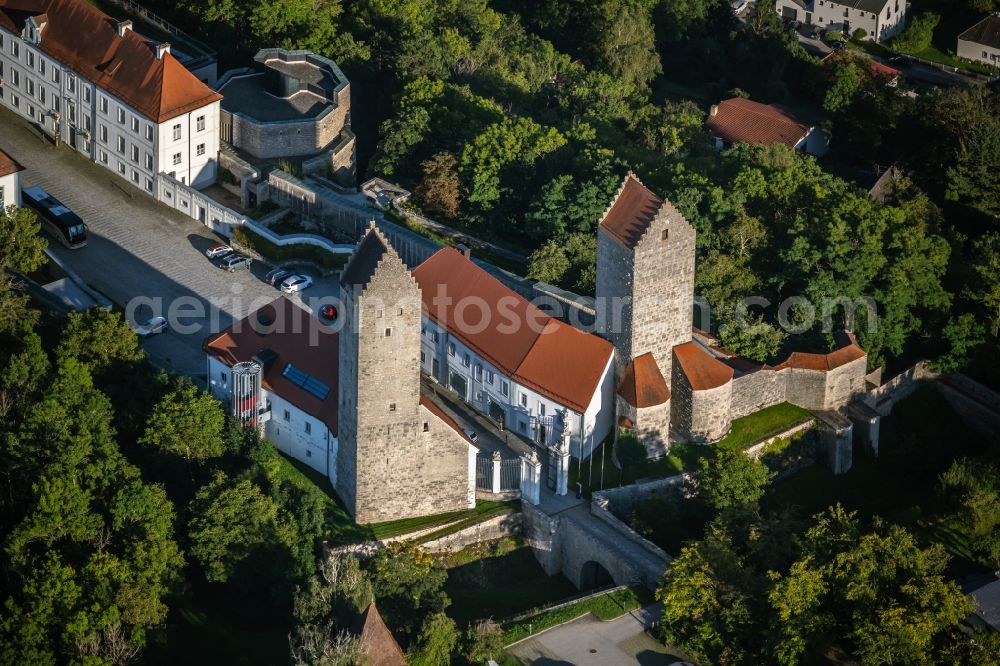 Beilngries from above - Castle of in the district Hirschberg in Beilngries in the state Bavaria, Germany