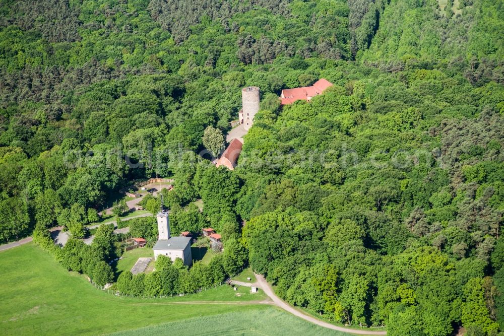 Aerial photograph Rabenstein/Fläming - Castle of Schloss in the district Raben in Rabenstein/Flaeming in the state Brandenburg, Germany