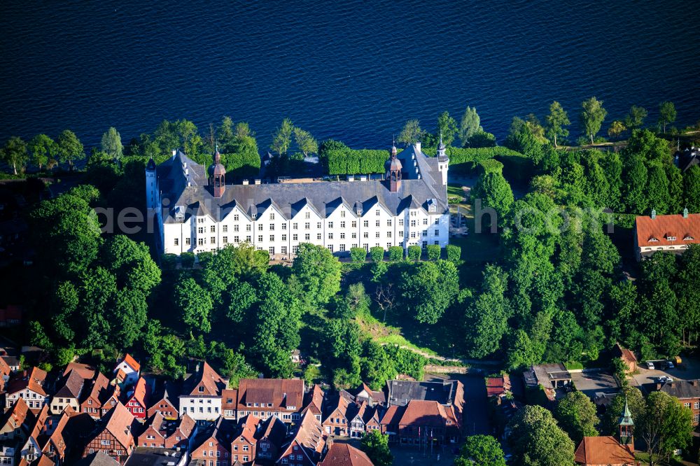 Aerial image Plön - Castle of Schloss Ploen in Ploen in the state Schleswig-Holstein