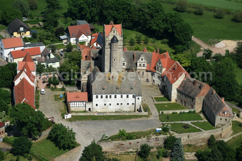 Aerial image Plötzkau - Castle of Schloss Ploetzkau in Ploetzkau in the state Saxony-Anhalt