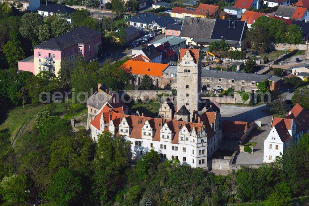 Plötzkau from the bird's eye view: Castle of Schloss Ploetzkau in Ploetzkau in the state Saxony-Anhalt