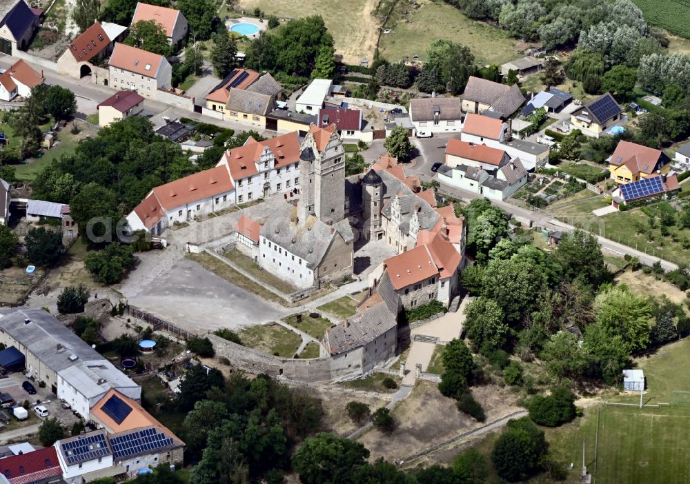 Aerial photograph Plötzkau - Castle of Schloss Ploetzkau in Ploetzkau in the state Saxony-Anhalt