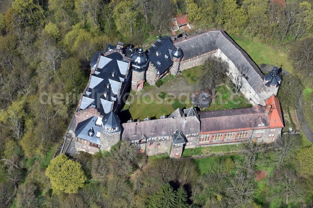 Aerial photograph Friesdorf - Castle of Schloss Rammelburg in Friesdorf in the state Saxony-Anhalt