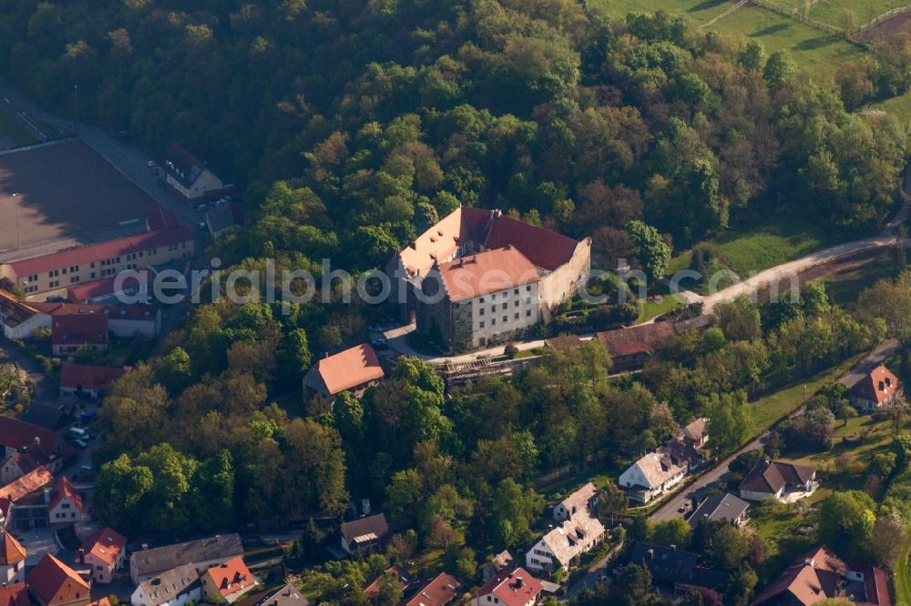 Reichenberg from the bird's eye view: Castle of Reichenberg Lattke and Lattke in Reichenberg in the state Bavaria, Germany