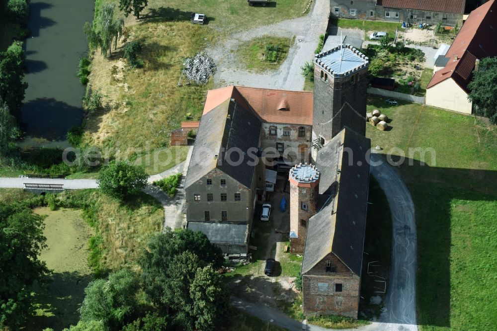 Aerial photograph Schnaditz - Castle of Schloss Schnaditz e.V. in Bad Dueben in the state Saxony