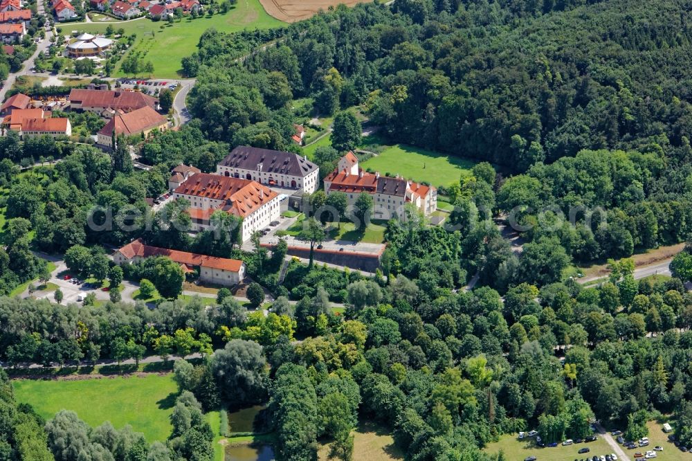 Aerial image Seefeld - Castle of Schloss Seefeld in the state Bavaria, Germany