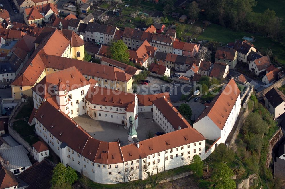 Aerial image Sulzbach-Rosenberg - Castle of Schloss in Sulzbach-Rosenberg in the state Bavaria