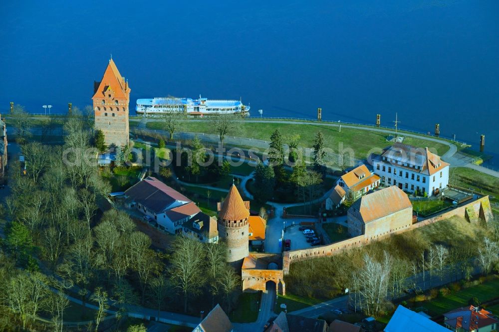 Aerial photograph Tangermünde - Castle of Schloss in Tangermuende in the state Saxony-Anhalt, Germany