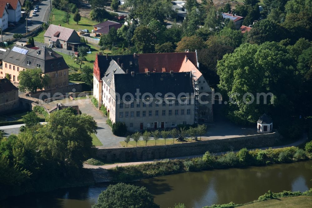 Aerial photograph Trebsen/Mulde - Castle of Schloss in Trebsen/Mulde in the state Saxony