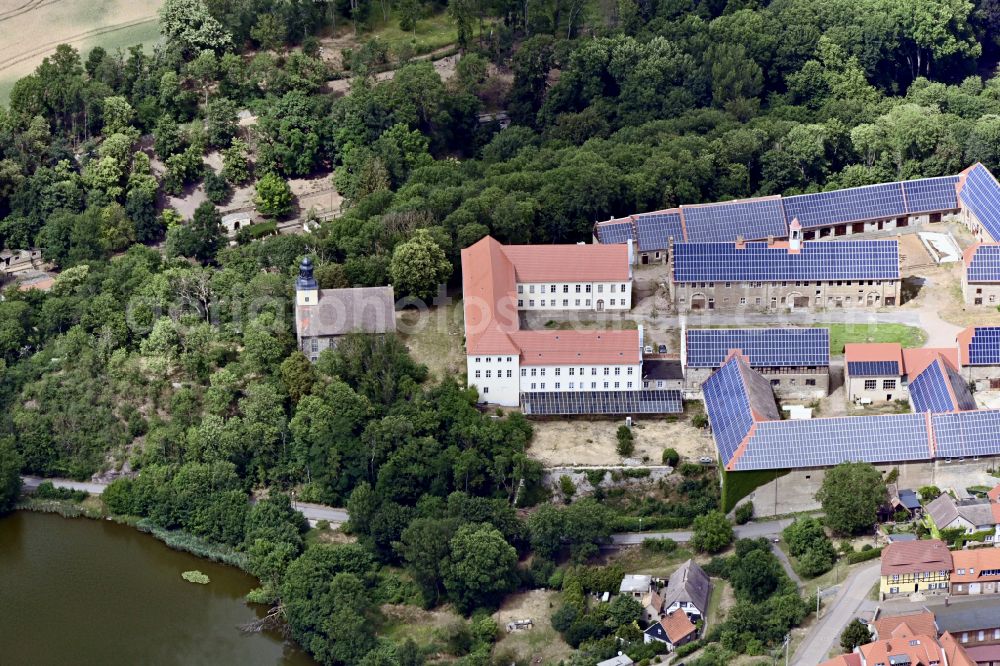 Aerial image Walbeck - Castle of in Walbeck in the state Saxony-Anhalt, Germany