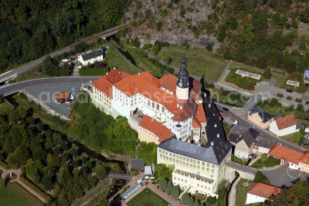 Aerial image Weesenstein - Castle of Weesenstein in Weesenstein in the state Saxony, Germany