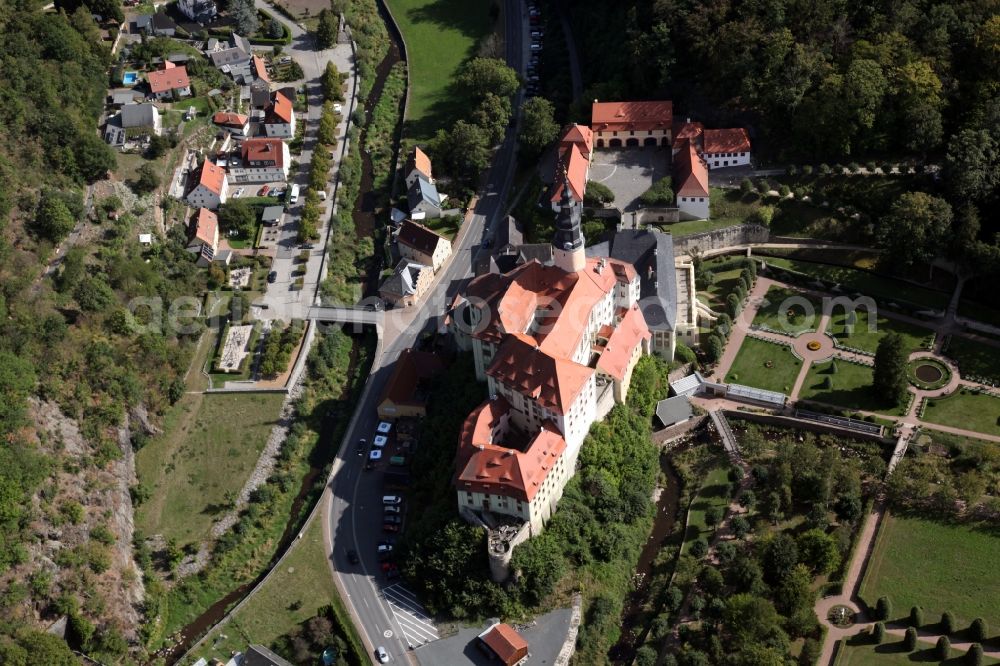 Aerial image Weesenstein - Castle of Weesenstein in Weesenstein in the state Saxony, Germany