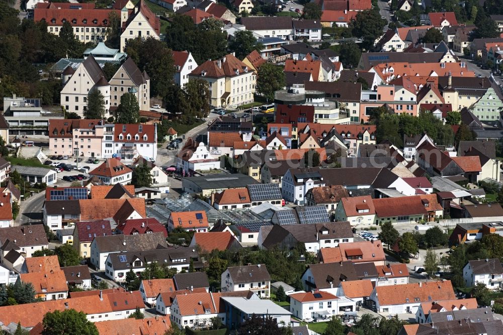 Aerial photograph Wertingen - Castle of Wertingen in Wertingen in the state Bavaria, Germany