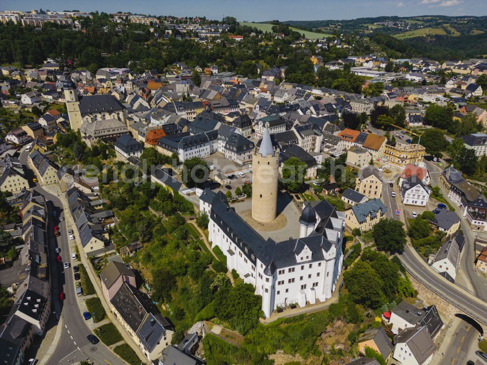 Aerial photograph Zschopau - Castle of Wildeck in Zschopau in the state Saxony, Germany