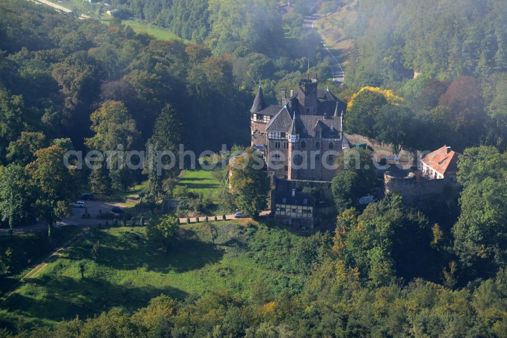 Witzenhausen from above - Castle in Witzenhausen in the state Hesse