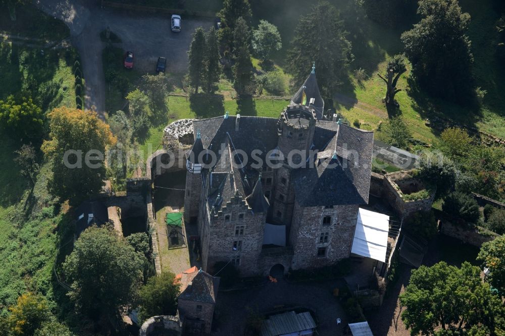 Witzenhausen from above - Castle in Witzenhausen in the state Hesse