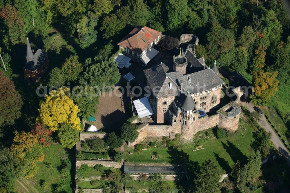 Witzenhausen from above - Castle in Witzenhausen in the state Hesse