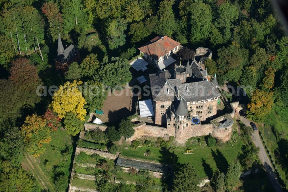 Witzenhausen from the bird's eye view: Castle in Witzenhausen in the state Hesse