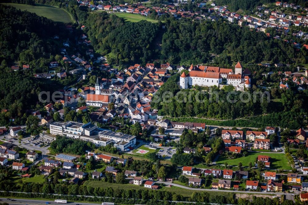 Aerial photograph Wörth an der Donau - Castle of Woerth an der Donau in the state Bavaria, Germany