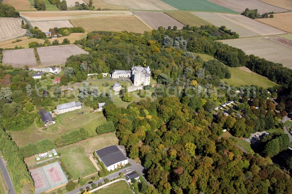 Aerial photograph Coutures - Castle of Chateau Montsabert in the district Montsabert in Coutures in Pays de la Loire, France