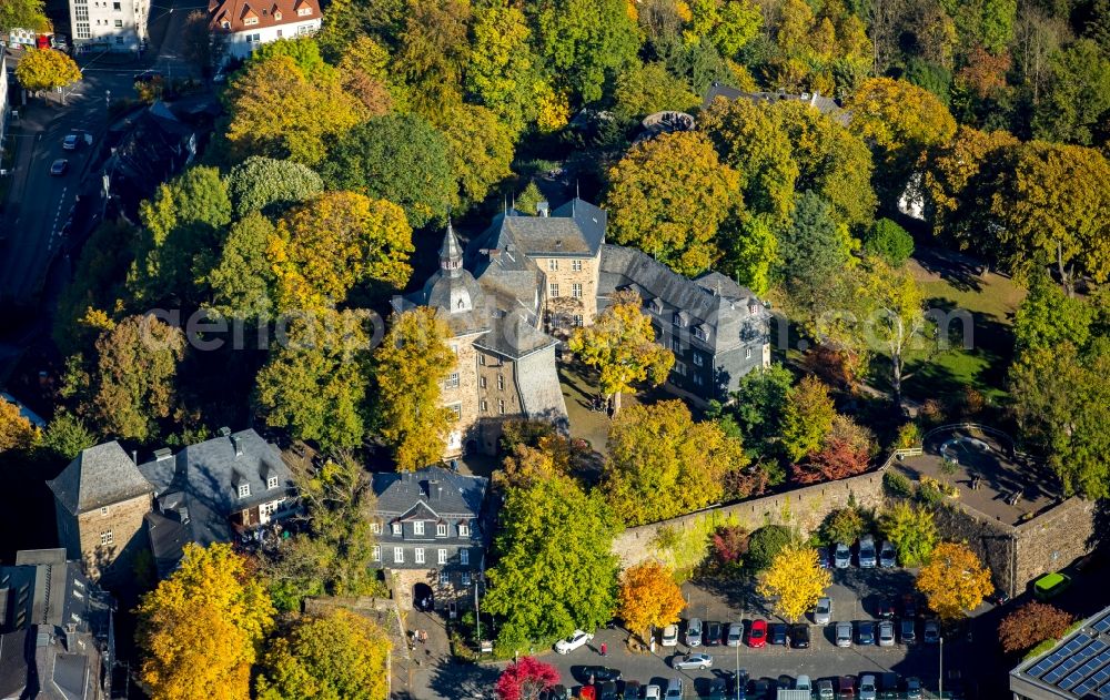 Siegen from the bird's eye view: Castle of Schloss in Siegen in the state North Rhine-Westphalia