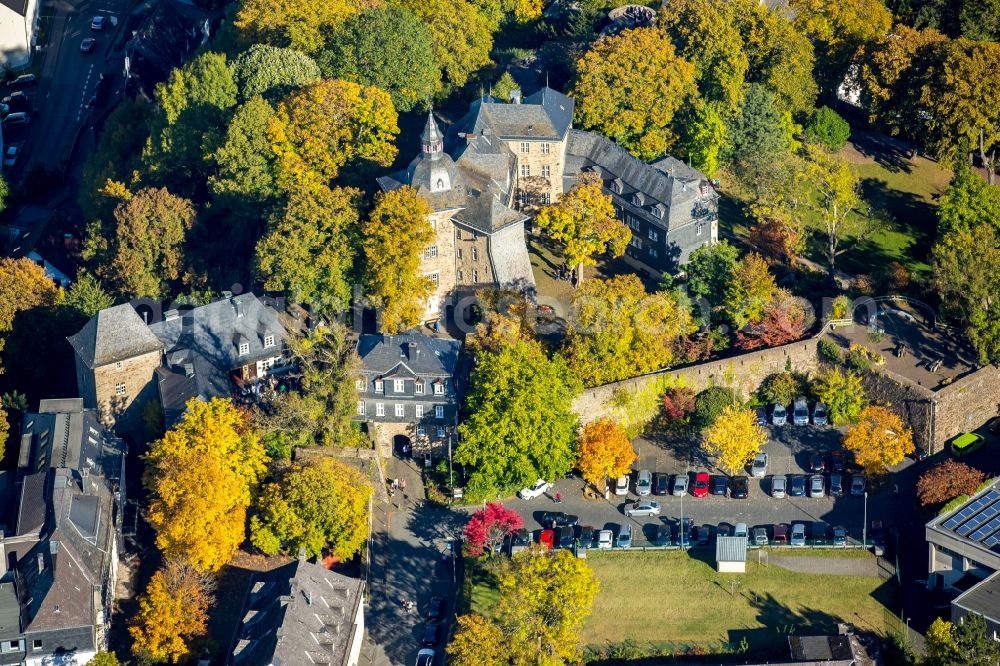 Aerial image Siegen - Castle of Schloss in Siegen in the state North Rhine-Westphalia