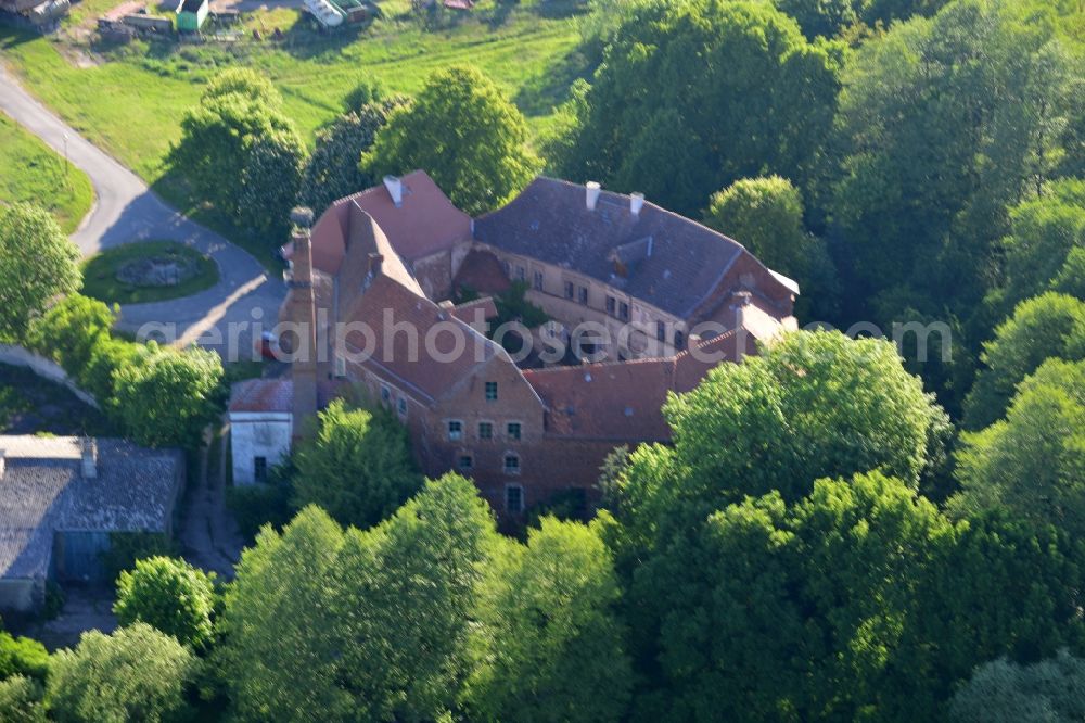 Aerial image Goldbeck, Wittstock/Dosse - Castle of the fortress in Goldbeck, Wittstock/Dosse in the state Brandenburg