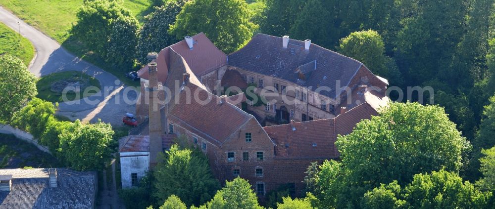 Aerial photograph Goldbeck, Wittstock/Dosse - Castle of the fortress in Goldbeck, Wittstock/Dosse in the state Brandenburg