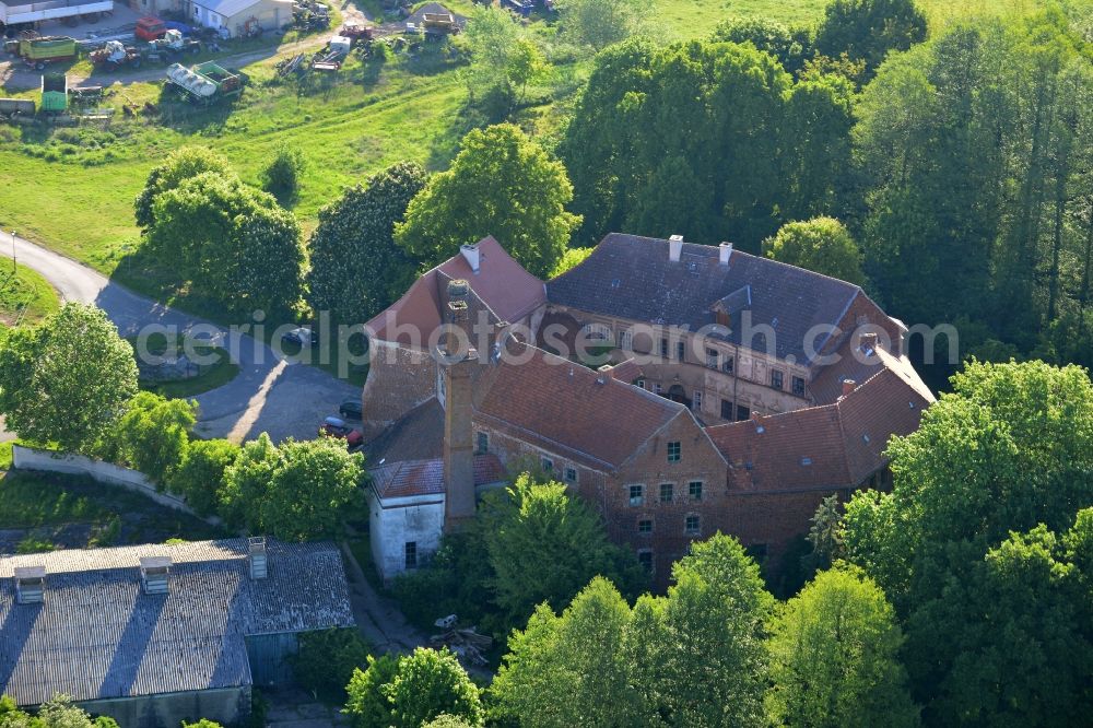 Goldbeck, Wittstock/Dosse from above - Castle of the fortress in Goldbeck, Wittstock/Dosse in the state Brandenburg