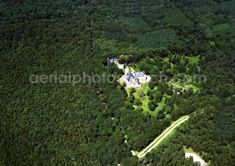 Aerial image Duisburg - Castle of the fortress Hartfels im Broicher Wald in Duisburg in the state North Rhine-Westphalia