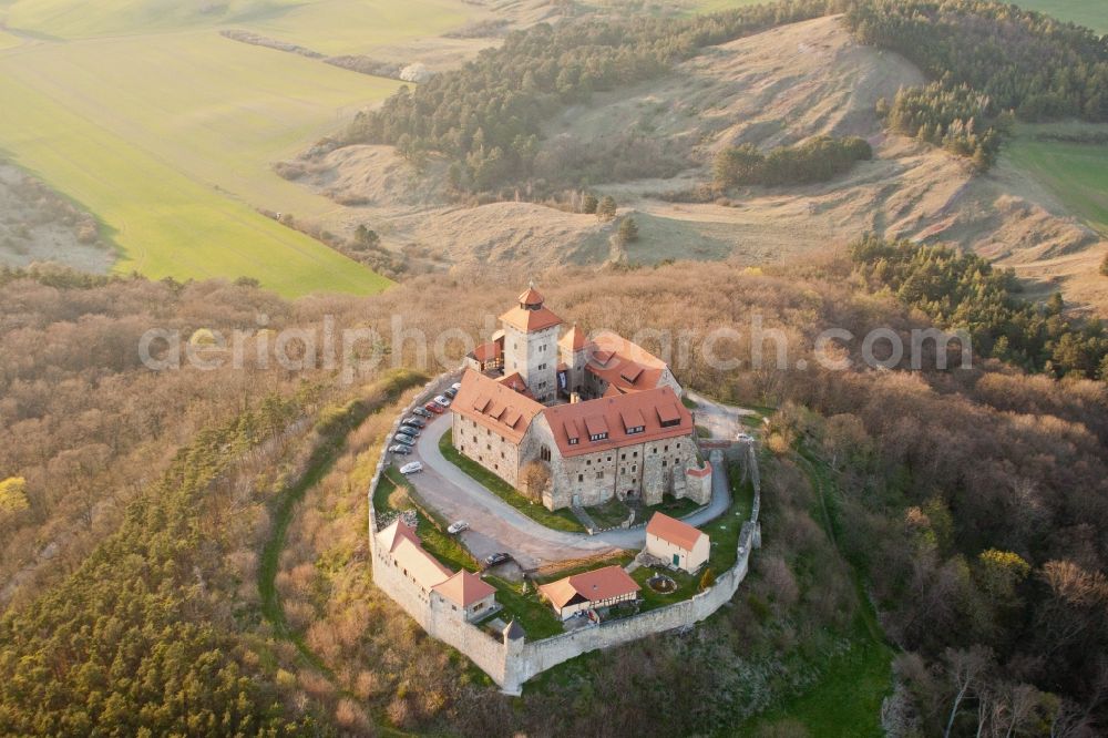 Amt Wachsenburg from above - Castle of the fortress Wachsenburg in Amt Wachsenburg in the state Thuringia