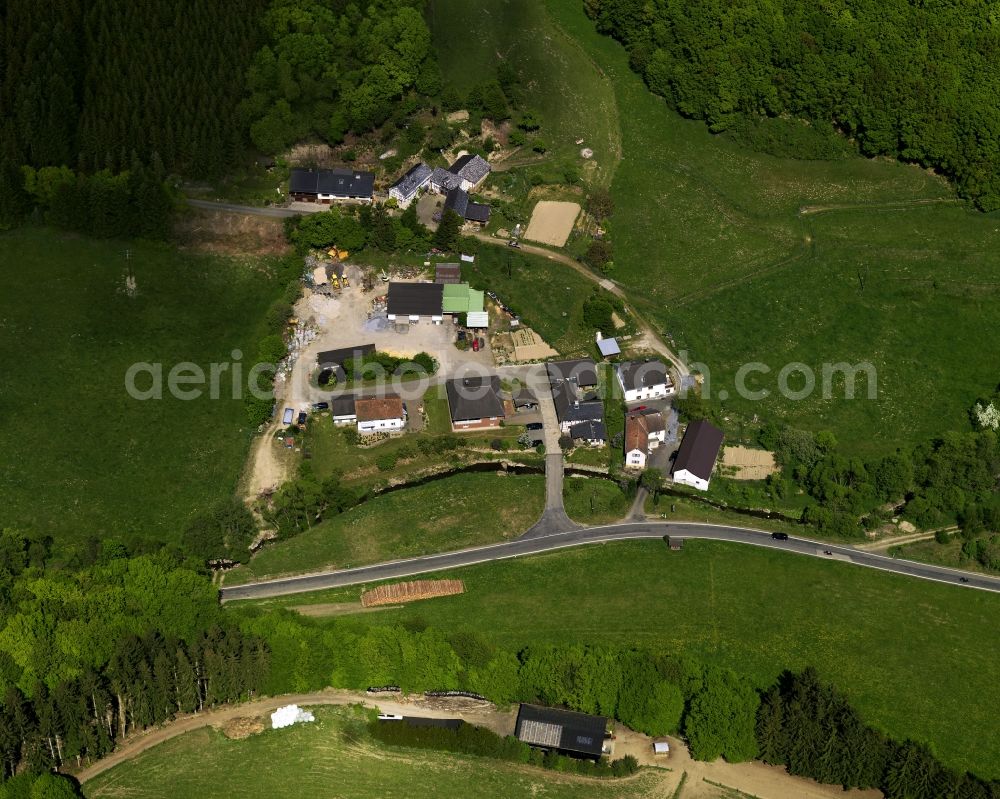 Aerial image Kirchsahr - View of Burgsahr / Kirchsahr in Kirchsahr in Rheinland-Pfalz