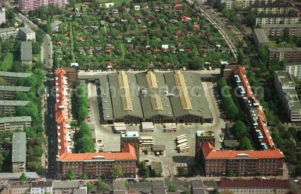 Aerial image Berlin-Wedding - BVG-Depot in der Müllerstraße