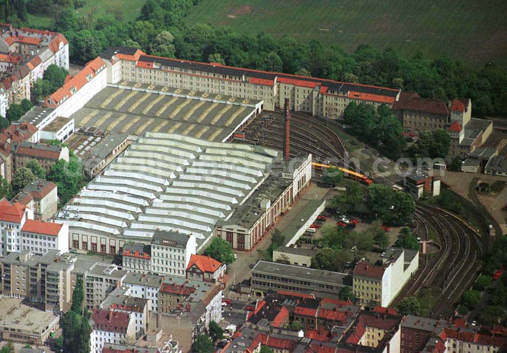 Aerial image Berlin-Wedding - BVG-Depot an der Müllerstraße im Wedding