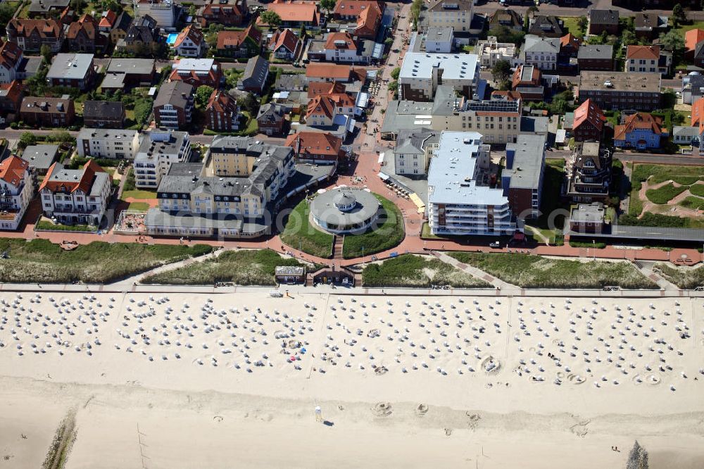 Aerial photograph Wangerooge - The pudding is a restaurant and cafe which is located at the Wangerooge seafront